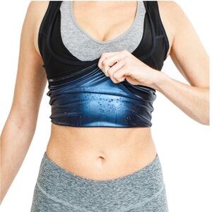 Black Women’s Sweat Shaper Top Sz S/M NWOT